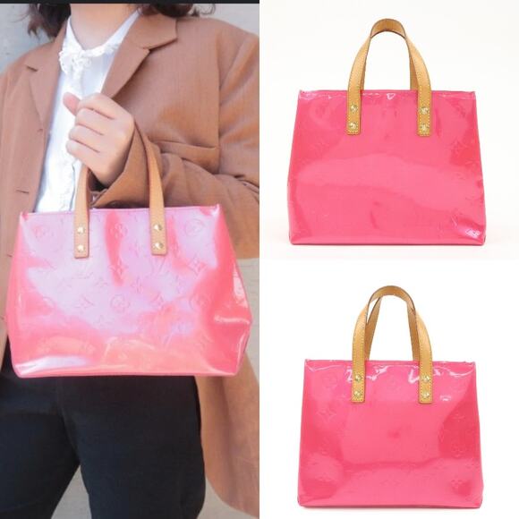💎✨Authentic✨💎Louis Vuitton Monogram Vernis Lead PM Hand Bag Fushchia - Picture 1 of 15